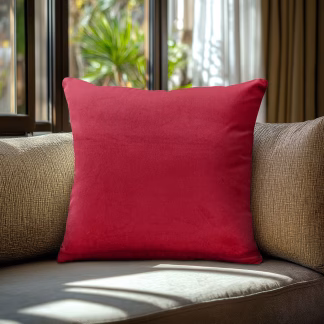 Beauty Home Μαξιλαροθήκη ΒΕΛΟΥΔΟ PREMIUM ΚΟΚΚΙΝΟ   40 x 40 cm