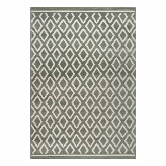 Χαλί Vibe Art 9573 160x230 Mint White Μέντα Λευκό