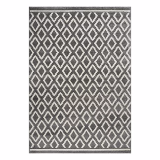 Χαλί Vibe Art 9576 160x230 Grey White Γκρι Λευκό