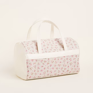 Σακ Βουαγιαζ 45x30x30cm Μινι Φλοραλ Μπεζ