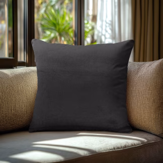 Beauty Home Μαξιλαροθήκη ΒΕΛΟΥΔΟ PREMIUM ΜΑΥΡΟ   45 x 45 cm   ΘΗΚΗ