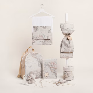 Σετ Βαπτισης Χαρτης Vintage