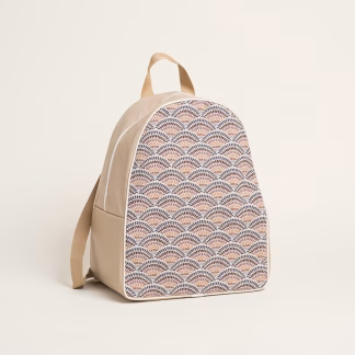 Backpack 43x35x23cm Υφασμα Βενταλιες Γηινα Χρωματα