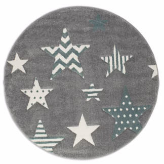 Παιδικό Χαλί Kids 1360A Blue Ροτόντα 1.33  KoulisCarpets Παιδικό Χαλί Kids 1360A Blue Ροτόντα 1.33  KoulisCarpets