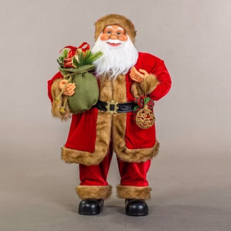 Beauty Home ΑΓΙΟΣ ΒΑΣΙΛΗΣ ΚΟΚΚΙΝΟΣ, ΜΕ ΚΑΦΕ ΓΟΥΝΑΚΙ, 80cm Beauty Home ΑΓΙΟΣ ΒΑΣΙΛΗΣ ΚΟΚΚΙΝΟΣ, ΜΕ ΚΑΦΕ ΓΟΥΝΑΚΙ, 80cm