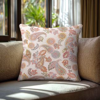 Beauty Home Μαξιλαροθήκη ΣΤΟΦΑ ΙΝΔΙΚΟ ΛΑΧΟΥΡΙ   40 x 40 cm