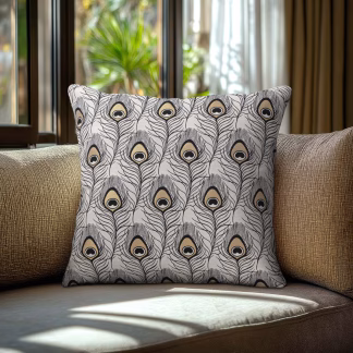 Beauty Home Μαξιλαροθήκη ΦΤΕΡΑ ΠΑΓΩΝΙΟΥ   45 x 45 cm