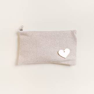 Beauty Home ΠΟΡΤΟΦΟΛΑΚΙ 9 x 16 cm ΜΠΕΖ ΧΡΥΣΟ LUREX