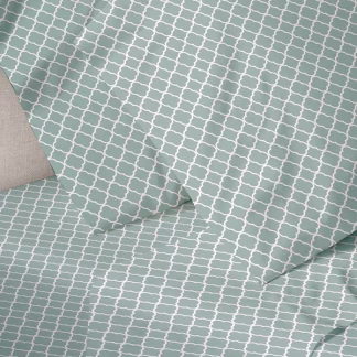 Sunshine Παπλωματοθήκη Menta Εμπριμέ 530 Aqua Υπέρδιπλη (230x250)