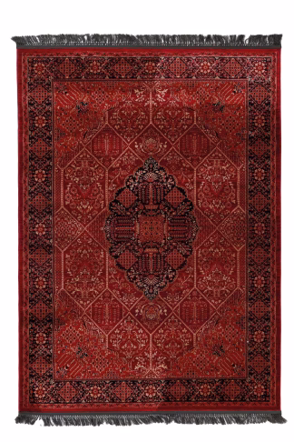 Κλασικό χαλί Afgan 316A D.RED BLACK - 100 x 160 cm