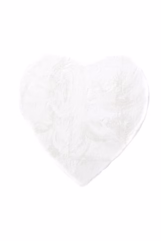 Παιδικό χαλί Bunny Kids Heart White - 100 x 100 cm