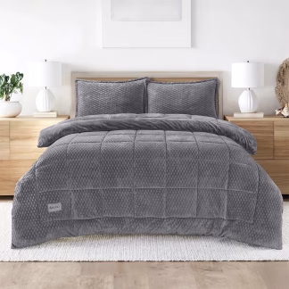LINO Κουβερτοπάπλωμα Μονό (160x220) Lofti Γκρι