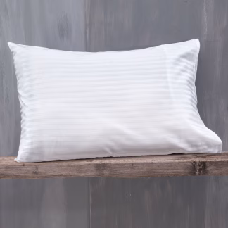 Rythmos Satin Stripes - Ζευγοσ Μαξιλαροθηκεσ 2X(50X70) Φακελοσ Λευκο