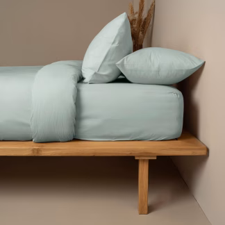 Sunshine Σεντόνι Cotton Feelings φλατ 105 Aqua Υπέρδιπλο (235x270)