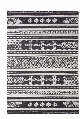 Χαλί Casa Cotton BLACK 22095 - 67 x 140 cm