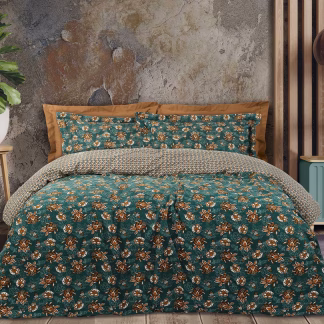 Das Home Σετ Σεντονια Μονα Happy 9585 Πρασινο - Ωχρα Πρασινο - Ωχρα