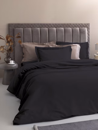 Σεντόνι King size 285x270 Posh Sateen BLACK Σεντόνι King size 285x270 Posh Sateen BLACK