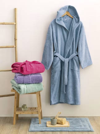 Μπουρνούζι Με Κουκούλα Kids Bath Junior Τζιν 8-10 Μπουρνούζι Με Κουκούλα Kids Bath Junior Τζιν 8-10