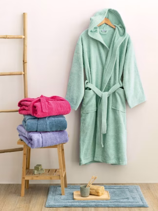 Μπουρνούζι Με Κουκούλα Kids Bath Junior Γαλάζιο 10-12 Μπουρνούζι Με Κουκούλα Kids Bath Junior Γαλάζιο 10-12
