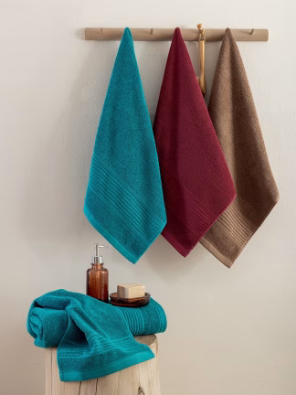 Πετσέτα Προσώπου Towels Collection 50x90 ROKE PETROL