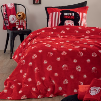 Palamaiki Κουβέρτα Ημίδιπλη 160x220 OLYMPIACOS BL