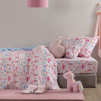 Palamaiki Σετ Μονά Σεντόνια My Kingdom 170x260 MK772 Με Λάστιχο