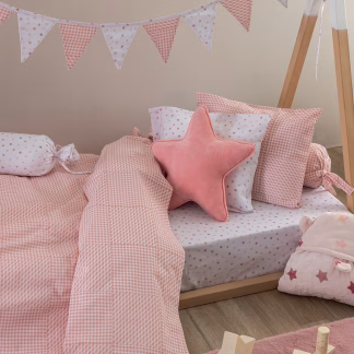 Palamaiki Σεντόνι Κούνιας 70x140+20 BB100 ROSE Με Λάστιχο