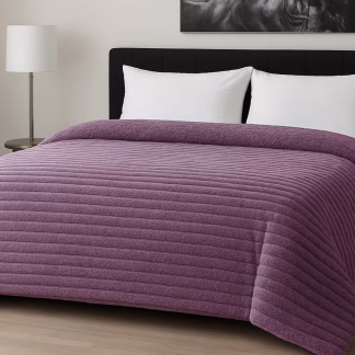 Κουβερτοπάπλωμα Le Blanc Flannel Comfort Υπέρδιπλο 220Χ240 700gsm RIB Lilac