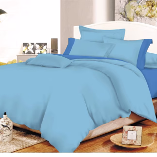 Σετ Σεντόνια ΚΟΜΒΟΣ Cotton Line Light Blue - Blue Μονόχρωμα με Φάσα Διπλά 200x240 Σετ Σεντόνια ΚΟΜΒΟΣ Cotton Line Light Blue - Blue Μονόχρωμα με Φάσα Διπλά 200x240