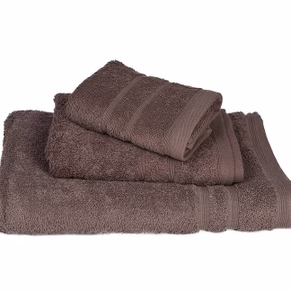 Πετσέτα ΚΟΜΒΟΣ Πεννιέ 500γρ/μ2 Καφέ Χειρός 30x50