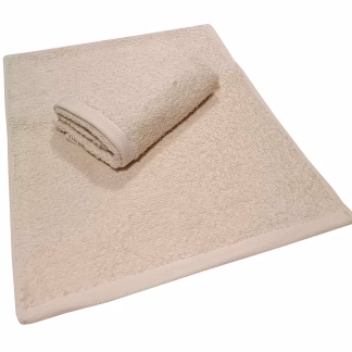 Πετσέτα ΚΟΜΒΟΣ Πεννιέ PLAIN LINE 500γρ/μ2 BEIGE Χειρός 30x50