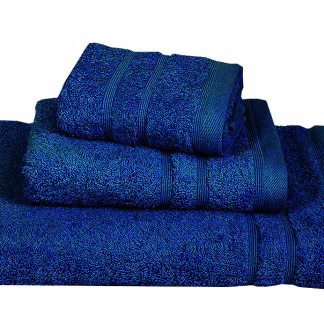 Πετσέτα ΚΟΜΒΟΣ Πεννιέ 500γρ/μ2 Blue Grey Χειρός 30x50