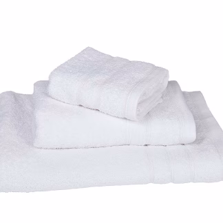 Πετσέτα ΚΟΜΒΟΣ Πεννιέ 500γρ/μ2 Λευκό Χειρός 30x50