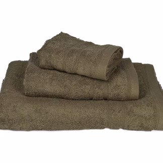 Πετσέτα ΚΟΜΒΟΣ Πεννιέ 500γρ/μ2 Χακί Χειρός 30x50