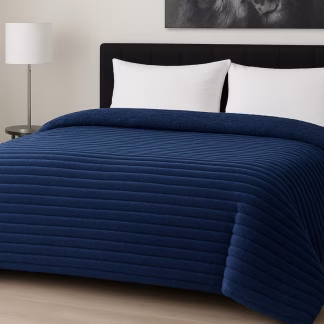 Κουβερτοπάπλωμα Le Blanc Flannel ComfortΣούπερ Υπέρδιπλο 260Χ240 700gsm RIB Navy Κουβερτοπάπλωμα Le Blanc Flannel ComfortΣούπερ Υπέρδιπλο 260Χ240 700gsm RIB Navy