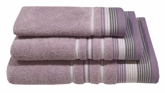 Πετσέτα Satin Stripe Πεννιέ 450γρ/m2 100% Cotton Προσώπου Lilac 50x90 Πετσέτα Satin Stripe Πεννιέ 450γρ/m2 100% Cotton Προσώπου Lilac 50x90