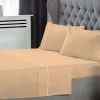 Σετ Σεντόνια Μονόχρωμα Με Φυτίλι Polycotton 50/50 TC144 Άμμου Μονά 170×270