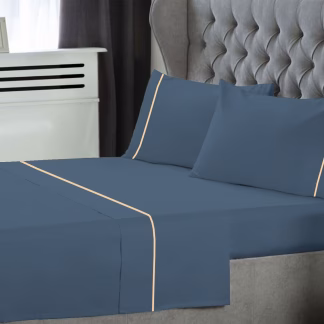 Σετ Σεντόνια Le Blanc Μονόχρωμα με Φυτίλι Polycotton 50/50 TC144 Dusty Blue Μονά 170x270 Σετ Σεντόνια Le Blanc Μονόχρωμα με Φυτίλι Polycotton 50/50 TC144 Dusty Blue Μονά 170x270