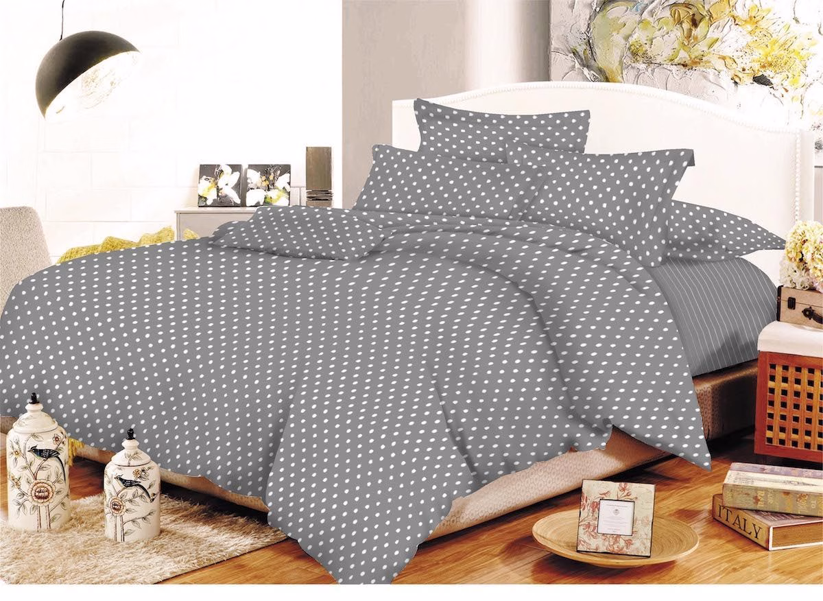 Πάπλωμα Cotton Line Printed Dots Grey Υ/διπλό 220x240 Πάπλωμα Cotton Line Printed Dots Grey Υ/διπλό 220x240