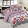 Σετ Πάπλωμα Premium Cotton 100% Chrysanthemum Λιλά Μονό 160×240
