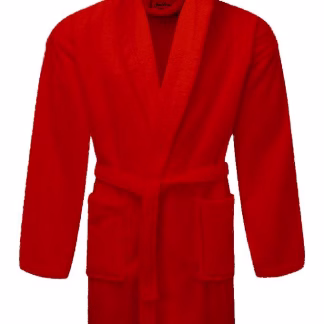 Μπουρνούζι ΚΟΜΒΟΣ Πετσετέ με κουκούλα 420gr/m2  Red Large