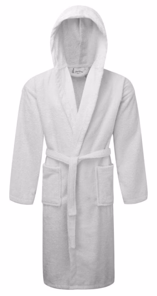 Μπουρνούζι Πετσετέ με κουκούλα 400gr/m2 100% Cotton White Extra Large Μπουρνούζι Πετσετέ με κουκούλα 400gr/m2 100% Cotton White Extra Large