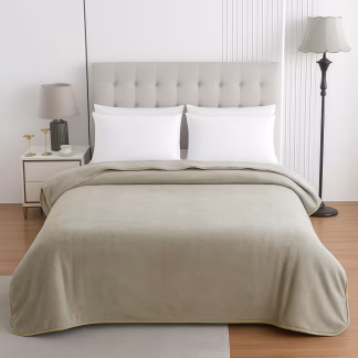 Κουβέρτα Le Blanc Βελουτέ 550gr Υπέρδιπλη 220x240 Elephant