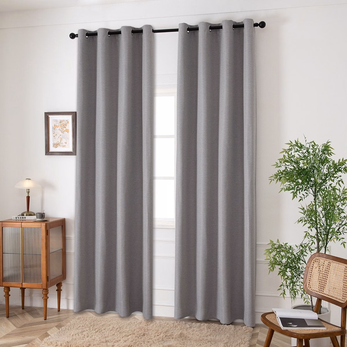 Κουρτίνα Blackout Jacquard Σκίασης Με 8 Μεταλλικούς Κρίκους Glare Art 8444 140x270 Γκρι Κουρτίνα Blackout Jacquard Σκίασης Με 8 Μεταλλικούς Κρίκους Glare Art 8444 140x270 Γκρι