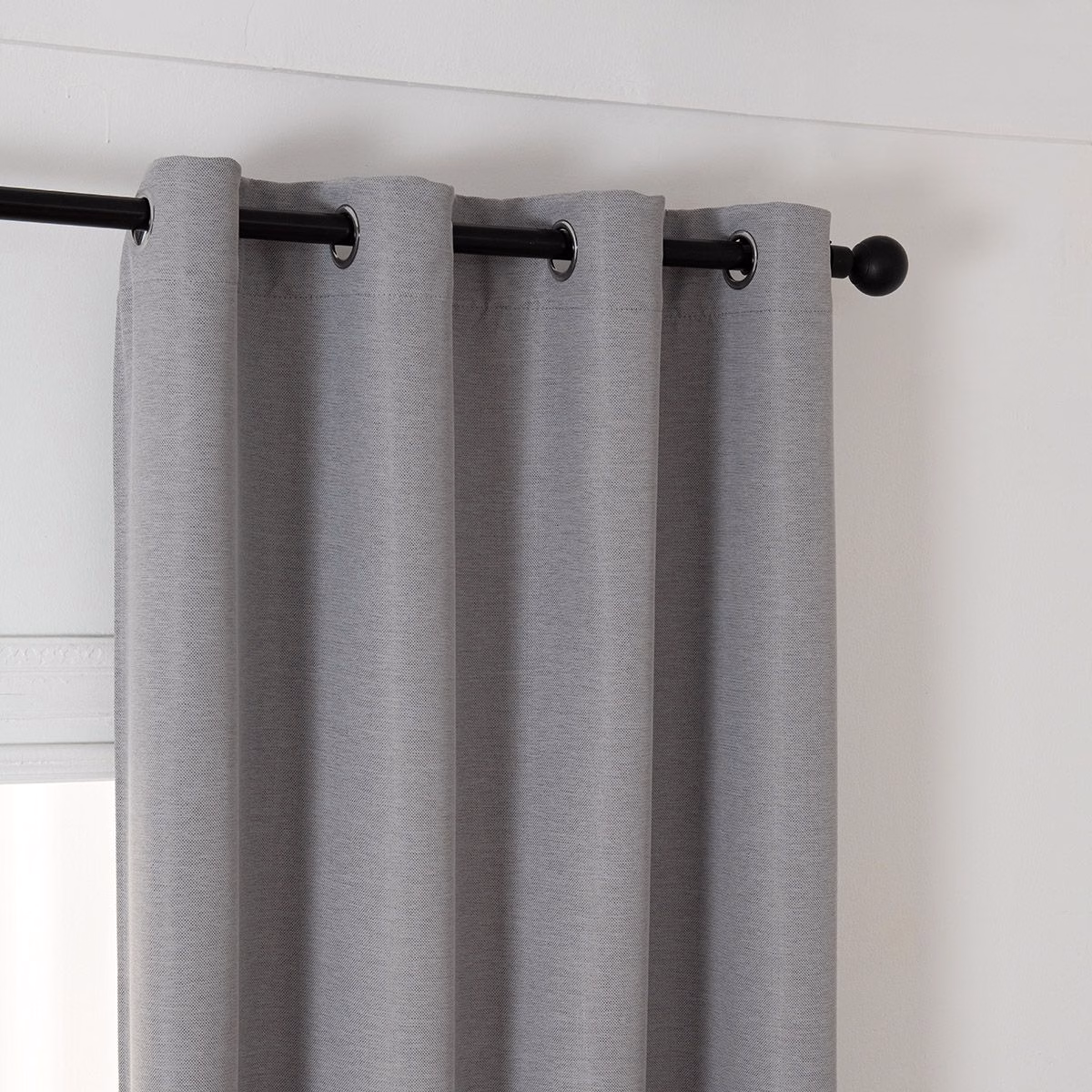 Κουρτίνα Blackout Jacquard Σκίασης Με 8 Μεταλλικούς Κρίκους Glare Art 8444 140x270 Γκρι Κουρτίνα Blackout Jacquard Σκίασης Με 8 Μεταλλικούς Κρίκους Glare Art 8444 140x270 Γκρι