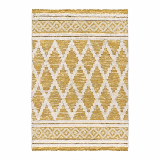 Χαλί βαμβακερό Morocotton 9236 150x220 Κίτρινο Beauty Home Χαλί βαμβακερό Morocotton 9236 150x220 Κίτρινο Beauty Home