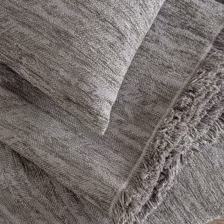 Rythmos Apertius Γκρι-Καφε - Μαξιλαροθηκη 40X40