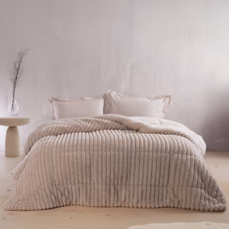 Rythmos Butter Μπεζ - Κουβερτοπαπλωμα Υπερδιπλο (220Χ240)