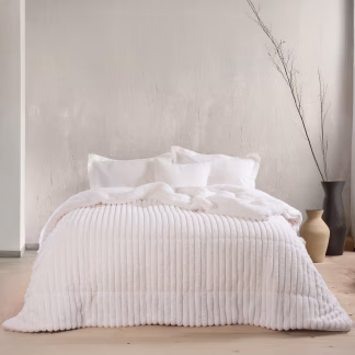 Rythmos Butter Λευκο - Κουβερτοπαπλωμα Ημιδιπλο (160Χ220)