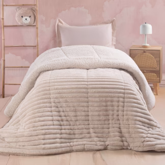 Rythmos Butter Εκρου - Παιδικο Κουβερτοπαπλωμα Ημιδιπλο (160Χ220)